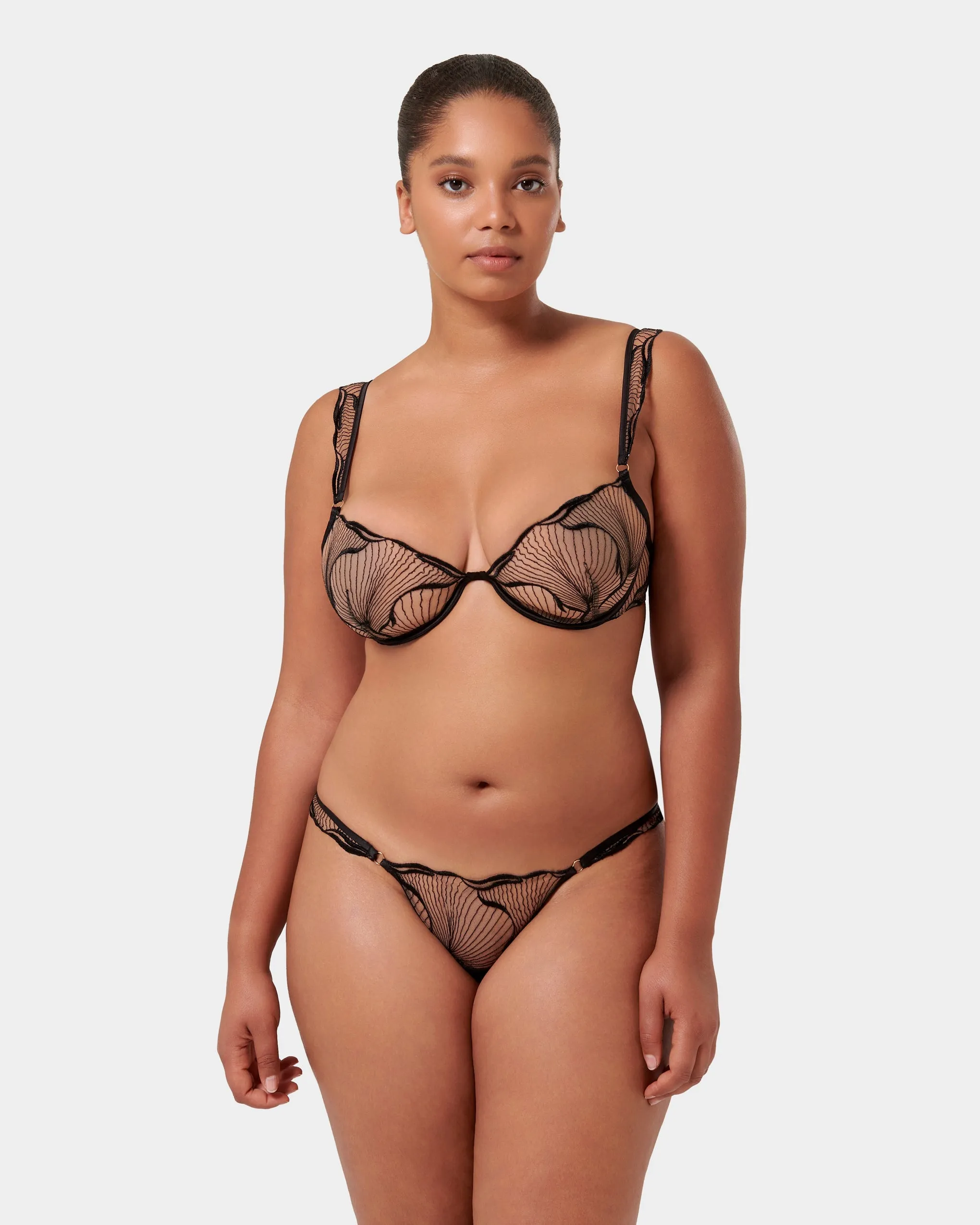 Marabel Panty Black/Sheer