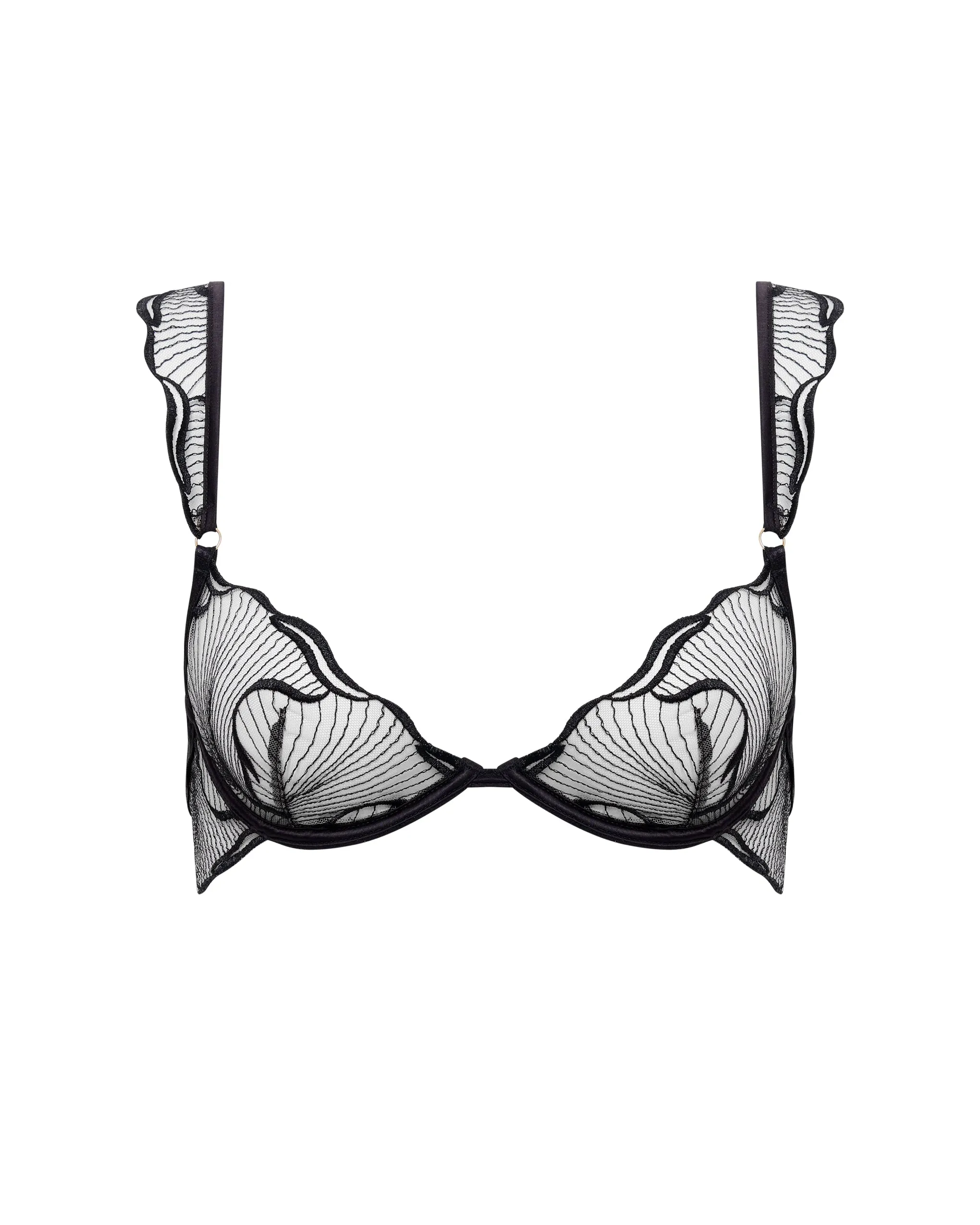 Marabel Wired Bra Black/Sheer