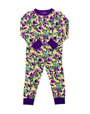 Mardi Gras Camo Bamboo Pajamas