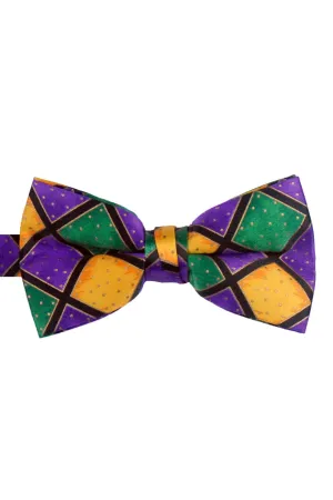Mardi Gras Harlequin Bow Tie