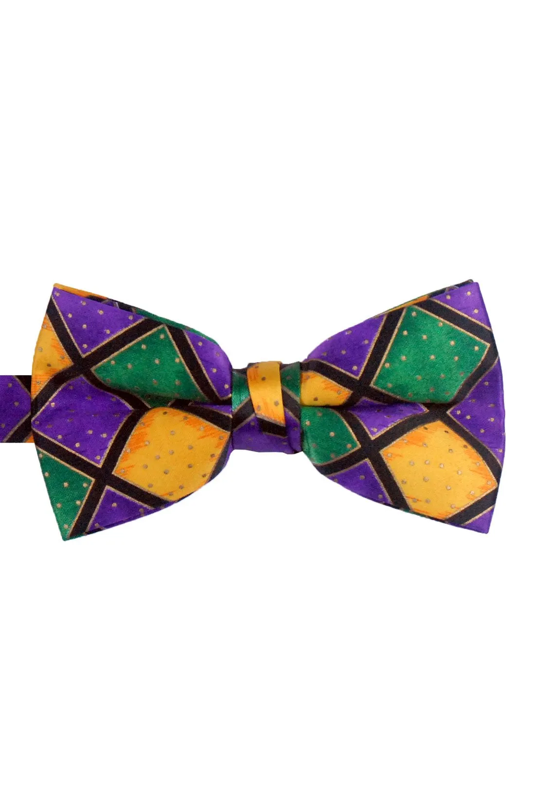 Mardi Gras Harlequin Bow Tie