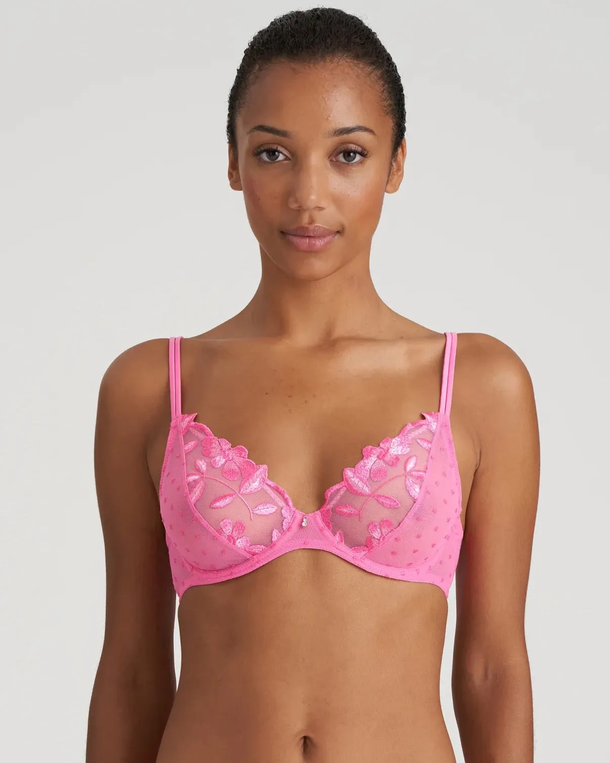 Marie Jo - Agnes Deep Plunge Wire Bra - Paradise Pink