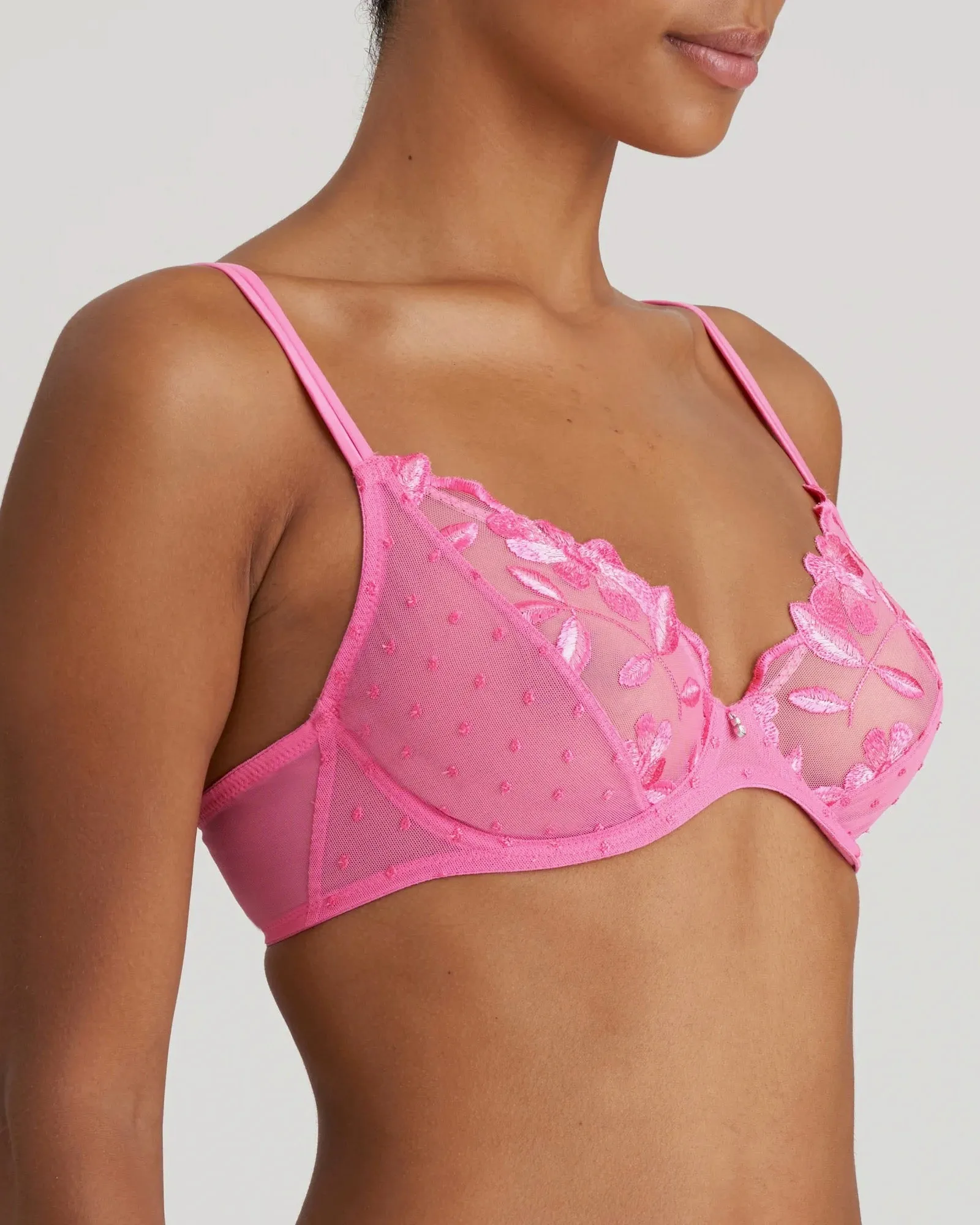 Marie Jo - Agnes Deep Plunge Wire Bra - Paradise Pink