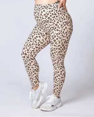 Maternity Superior Squat Pocket Leggings - Cheetah Print