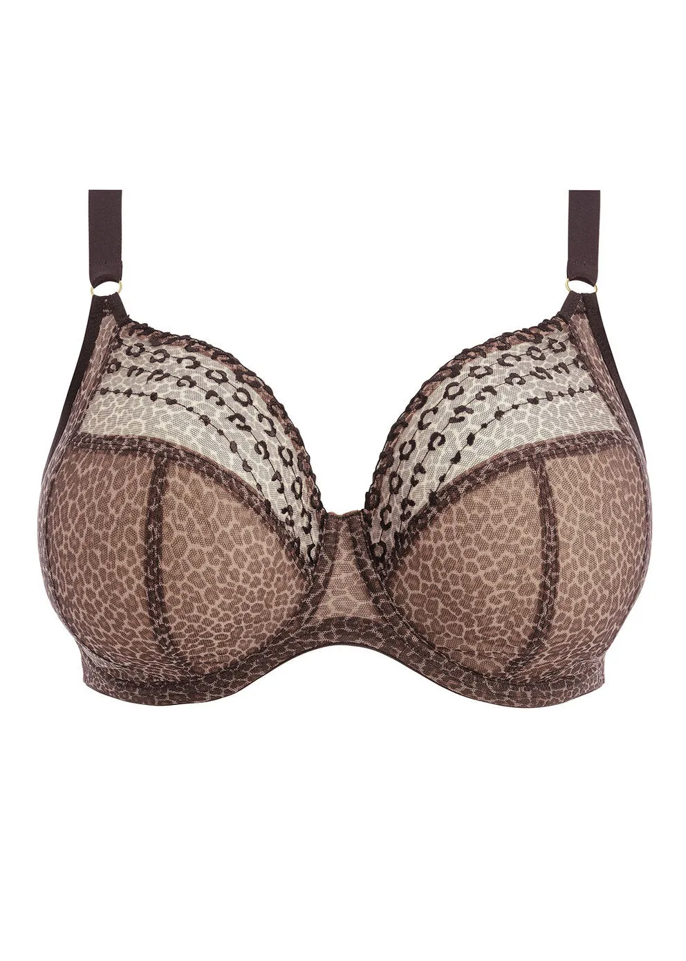 Matilda Underwire Plunge Bra - Leopard Print