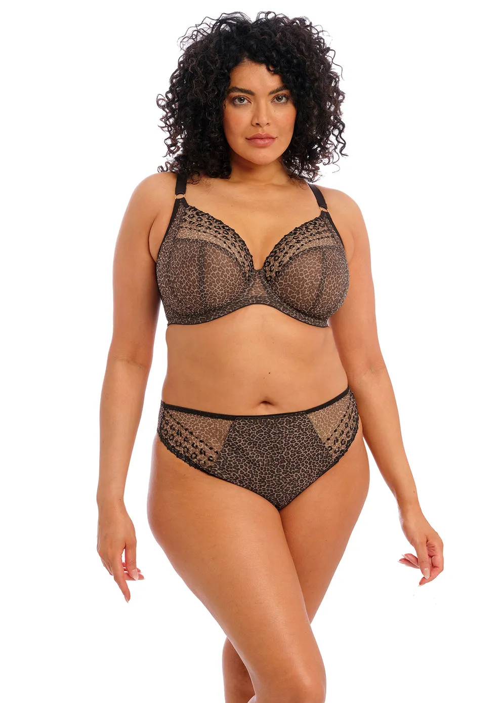 Matilda Underwire Plunge Bra - Leopard Print