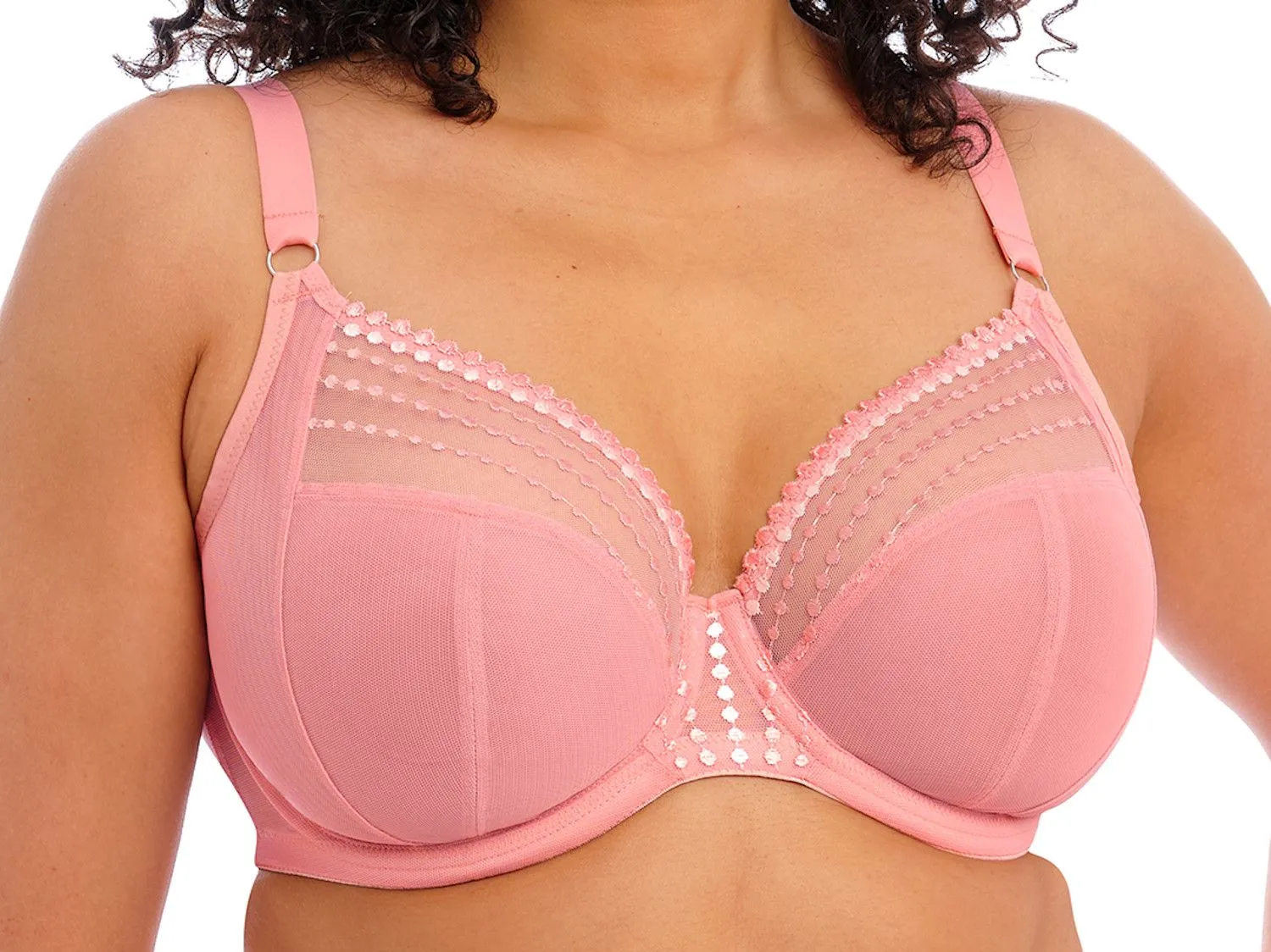 Matilda Underwire Plunge Bra - Rose