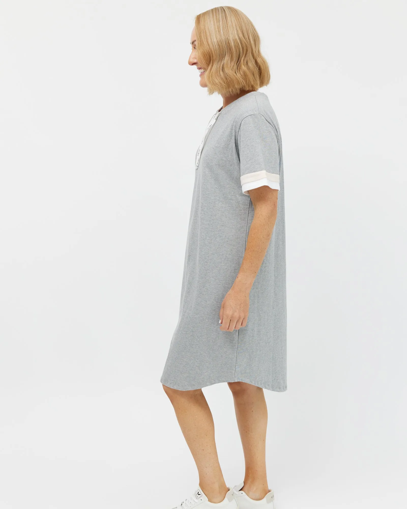 Maxine T-Dress - Grey Marle