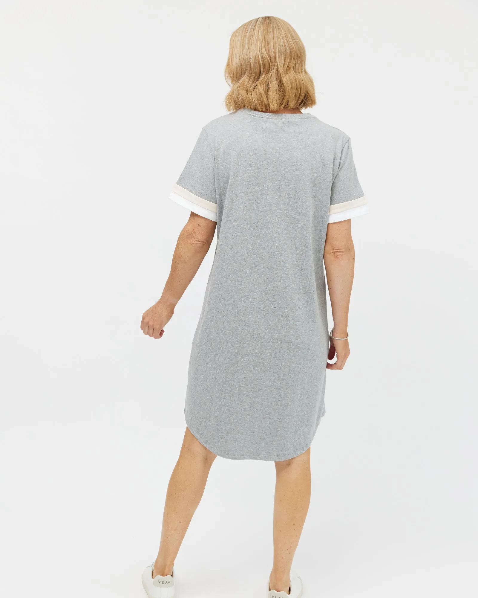 Maxine T-Dress - Grey Marle