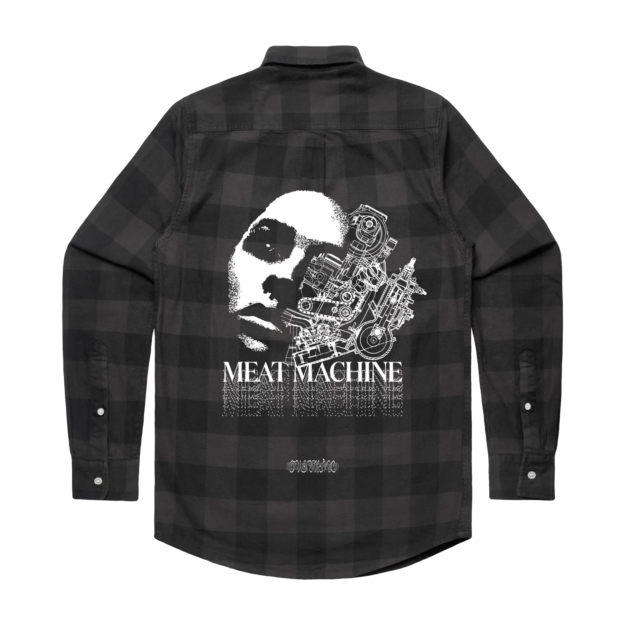 MEAT MACHINE FLANNEL : BLACK/TAR