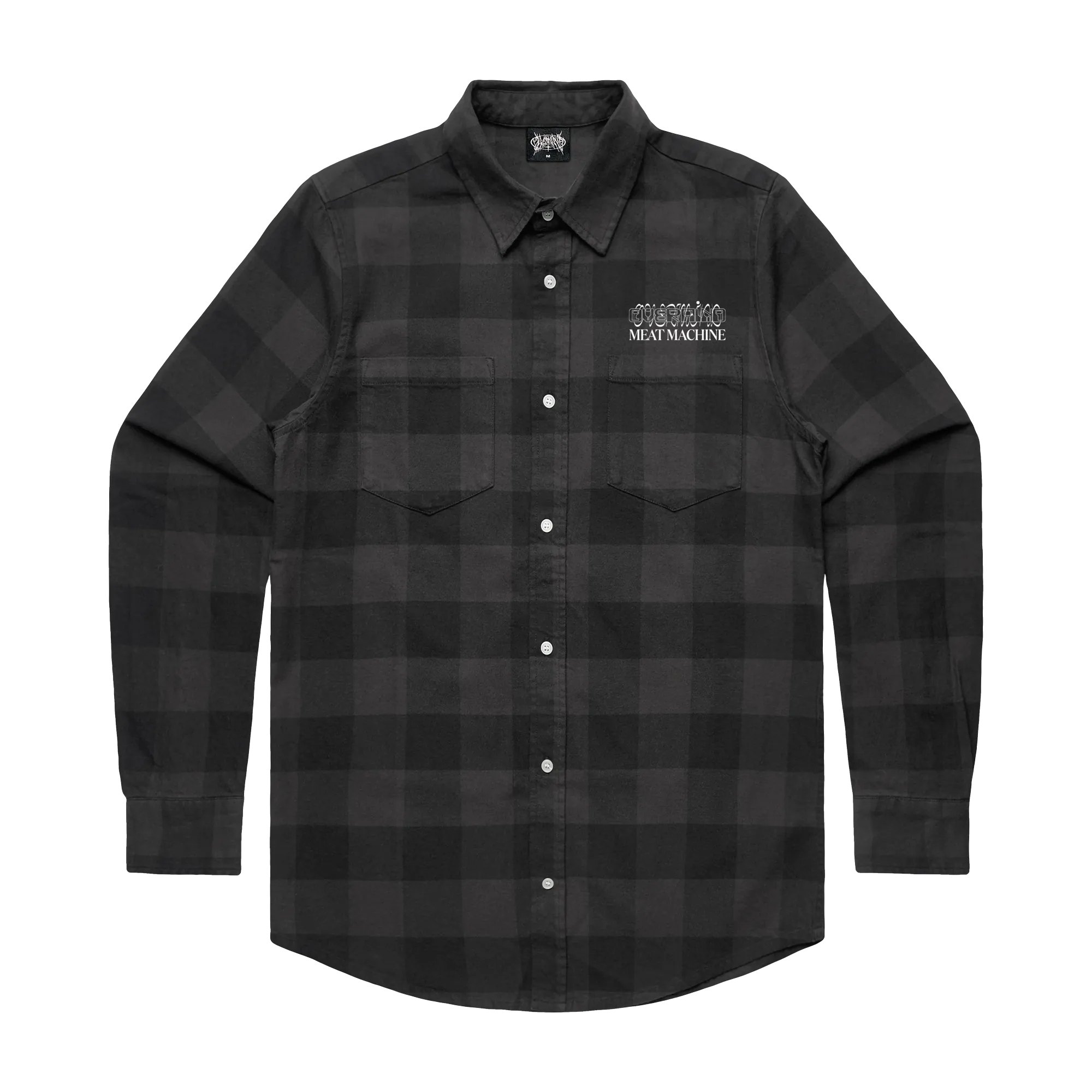 MEAT MACHINE FLANNEL : BLACK/TAR