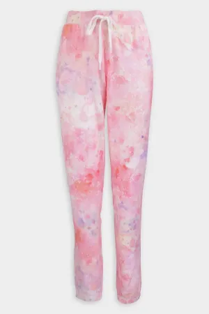 Melting Crayons Band Pant in Coral