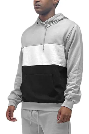 Men's Color Block Pullover Hoodie