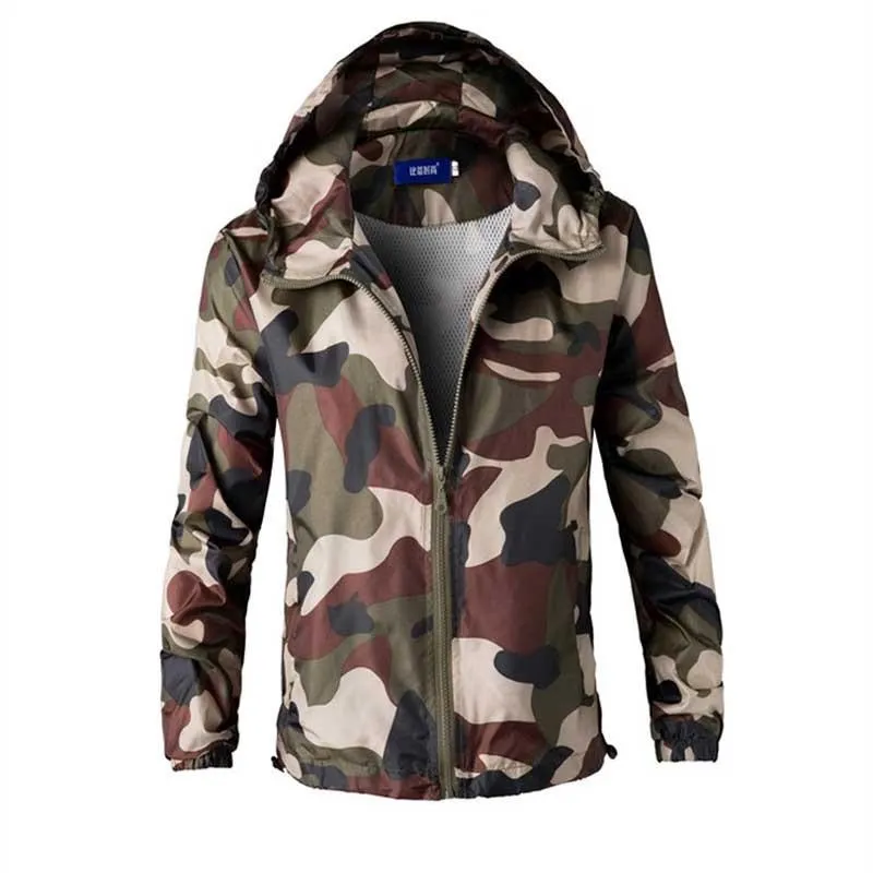 Men's Military Zip Jacket Up To 5XL And 5 Colors