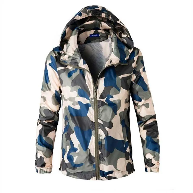 Men's Military Zip Jacket Up To 5XL And 5 Colors