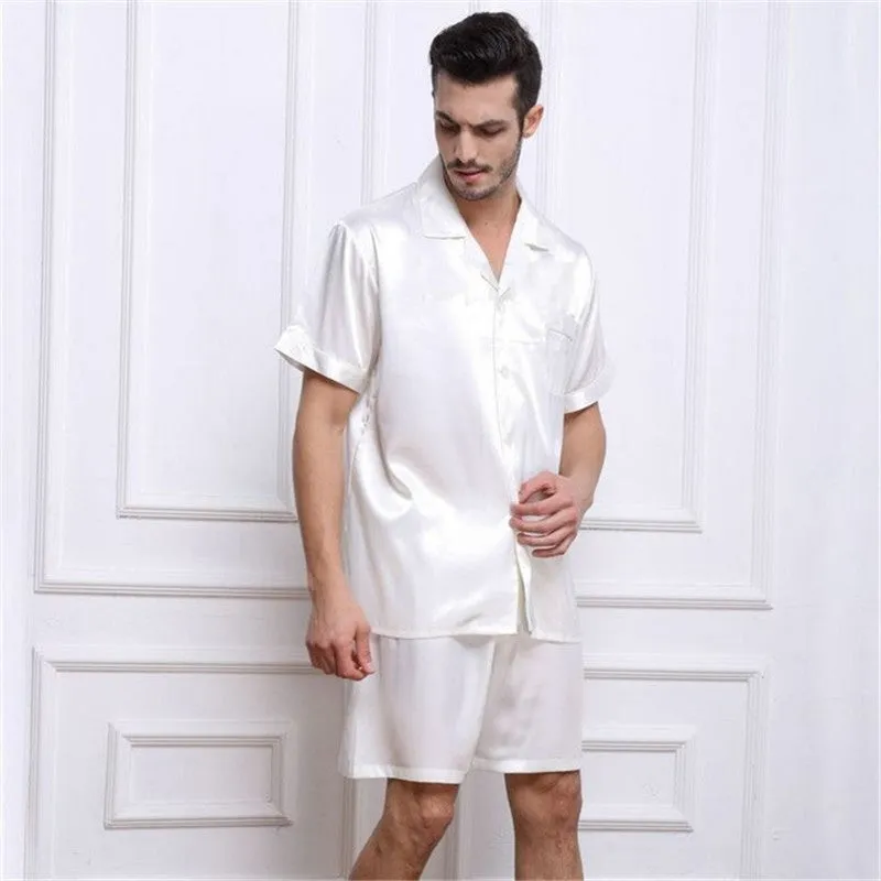 Men's Silk Pajama Set