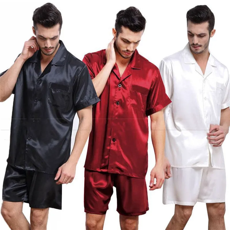 Men's Silk Pajama Set