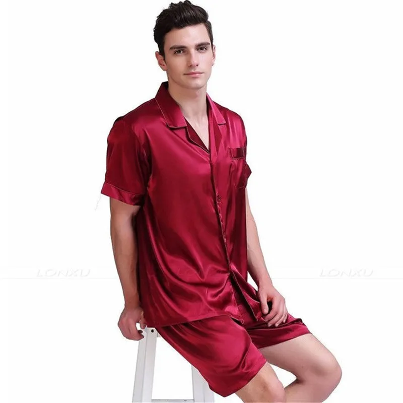 Men's Silk Pajama Set