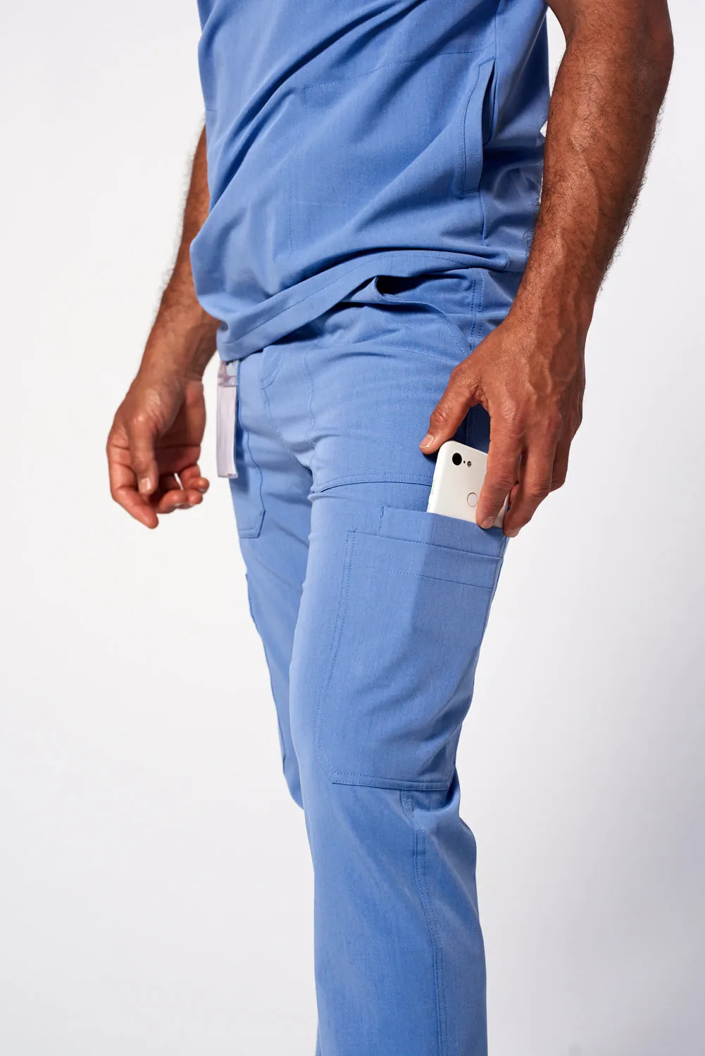 Men's Straight-Cut 9-Pocket Cargo Pants