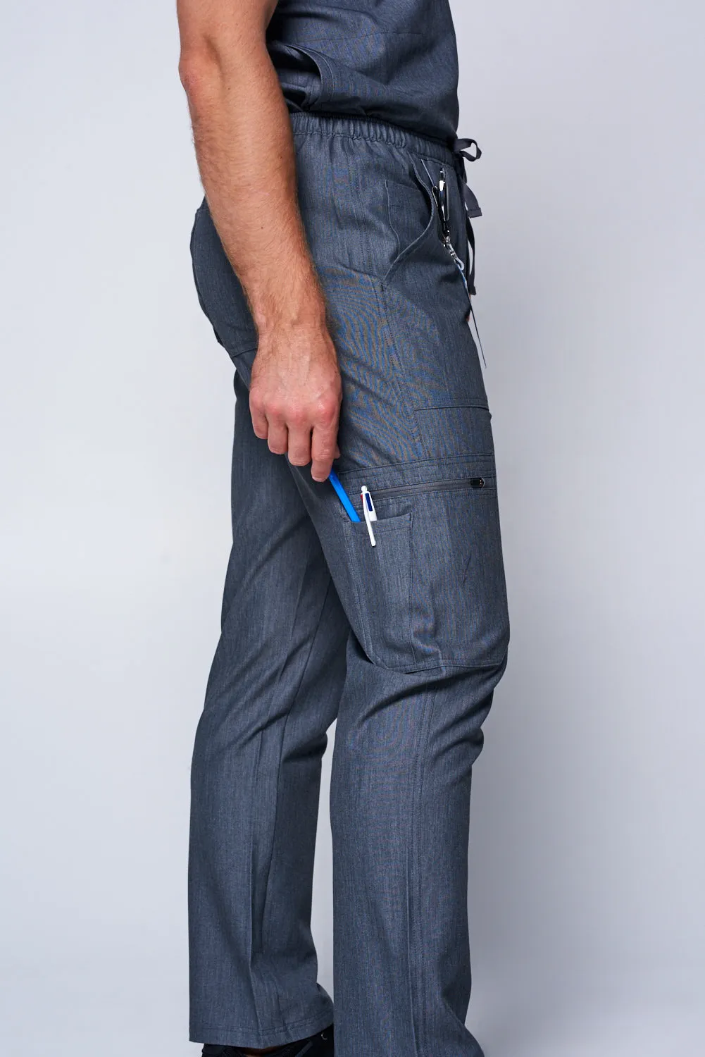 Men's Straight-Cut 9-Pocket Cargo Pants