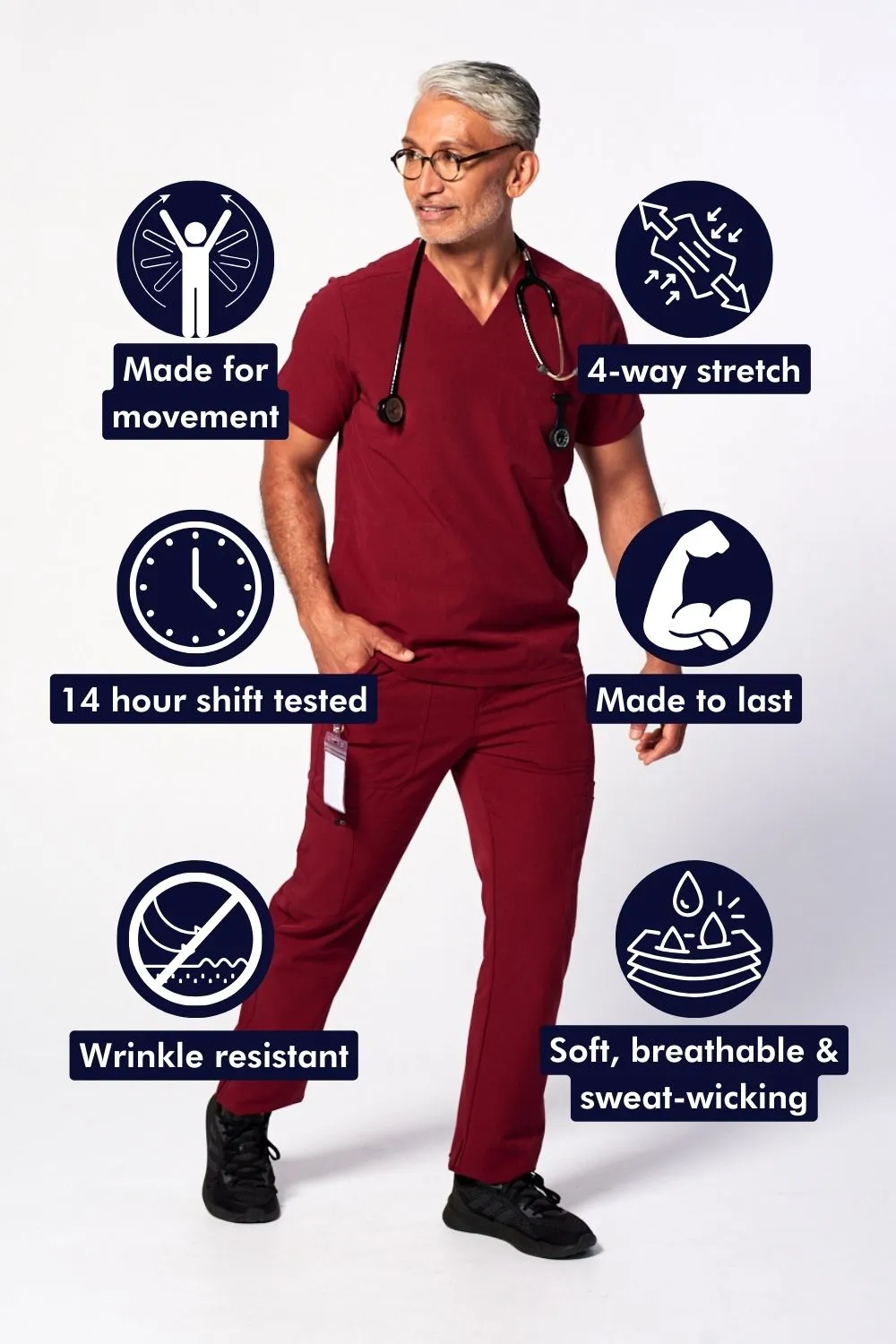 Men's Straight-Cut 9-Pocket Cargo Pants
