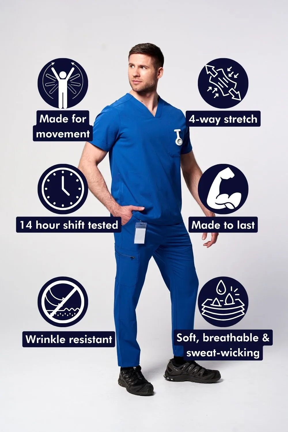 Men's Straight-Cut 9-Pocket Cargo Pants