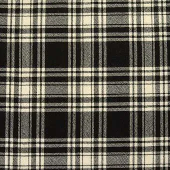 Menzies Black & White Modern Tartan Pre-Tied Bow Tie