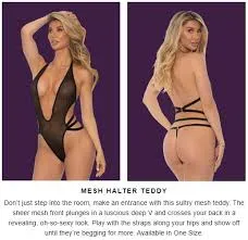 Mesh Halter Teddy ~ OS