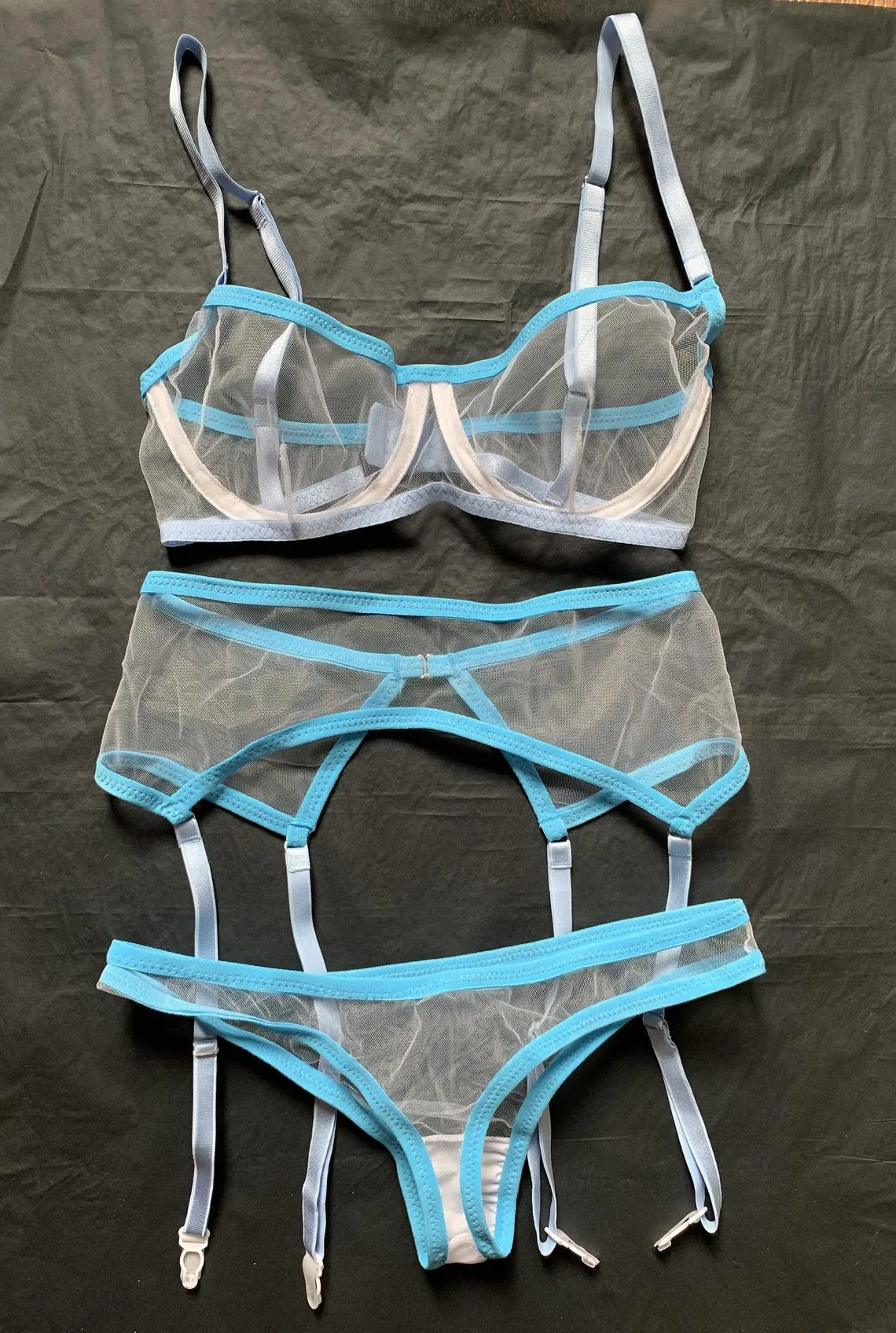 Mesh lingerie set "Salus"