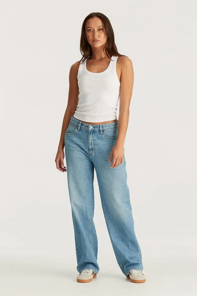 MID JOPLIN RELAXED JEAN - GEMSTONE BLUE
