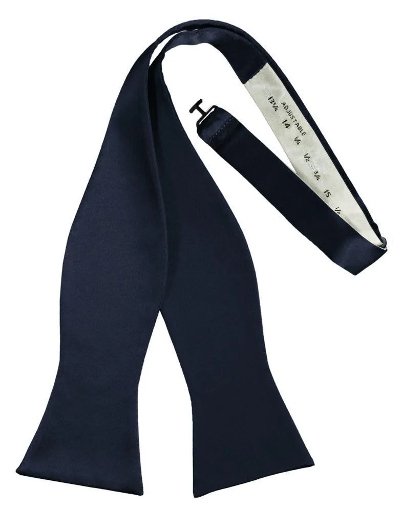 Midnight Luxury Satin Bow Tie