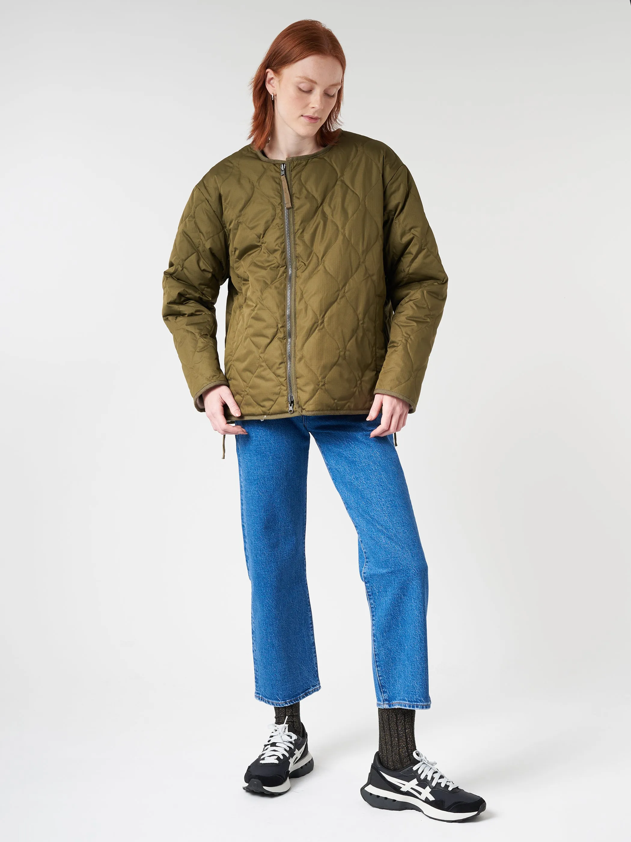 Military Reversible Crew Neck Down Jacket