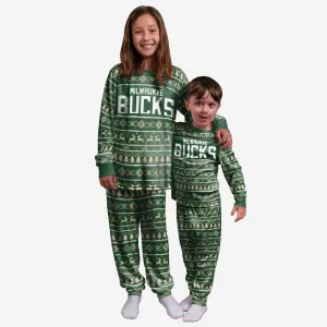 Milwaukee Bucks Youth Family Holiday Pajamas