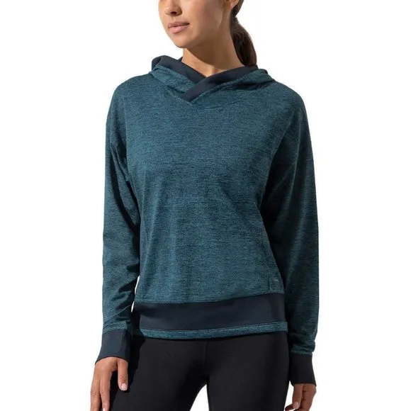 Mondetta Womens Ultra-Soft Pullover Hoodie Purple Melange