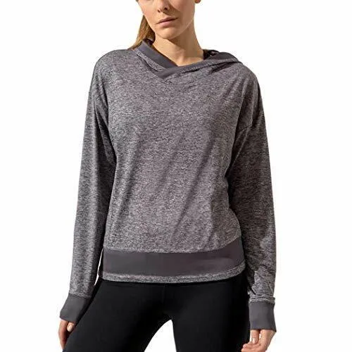 Mondetta Womens Ultra-Soft Pullover Hoodie Purple Melange