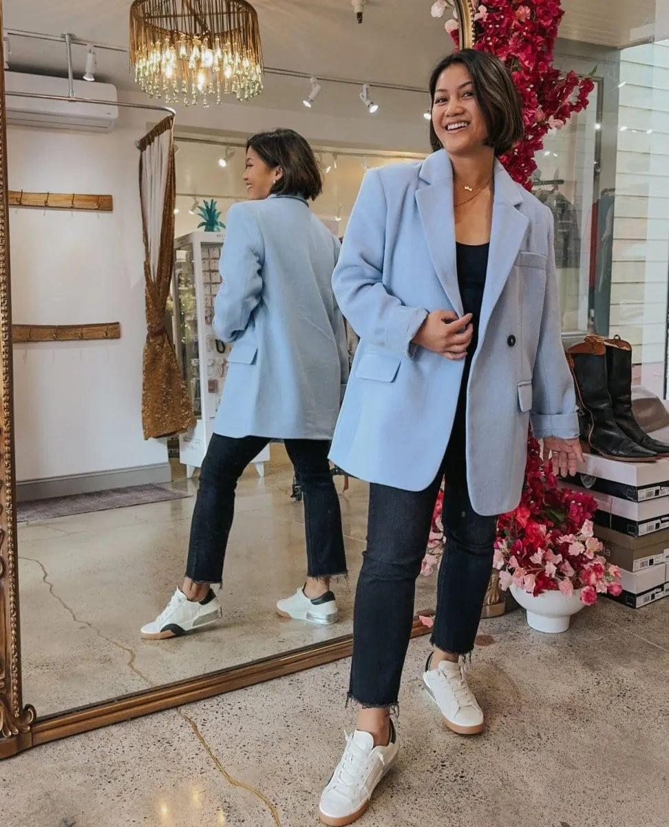 Myra Coat Powder Blue