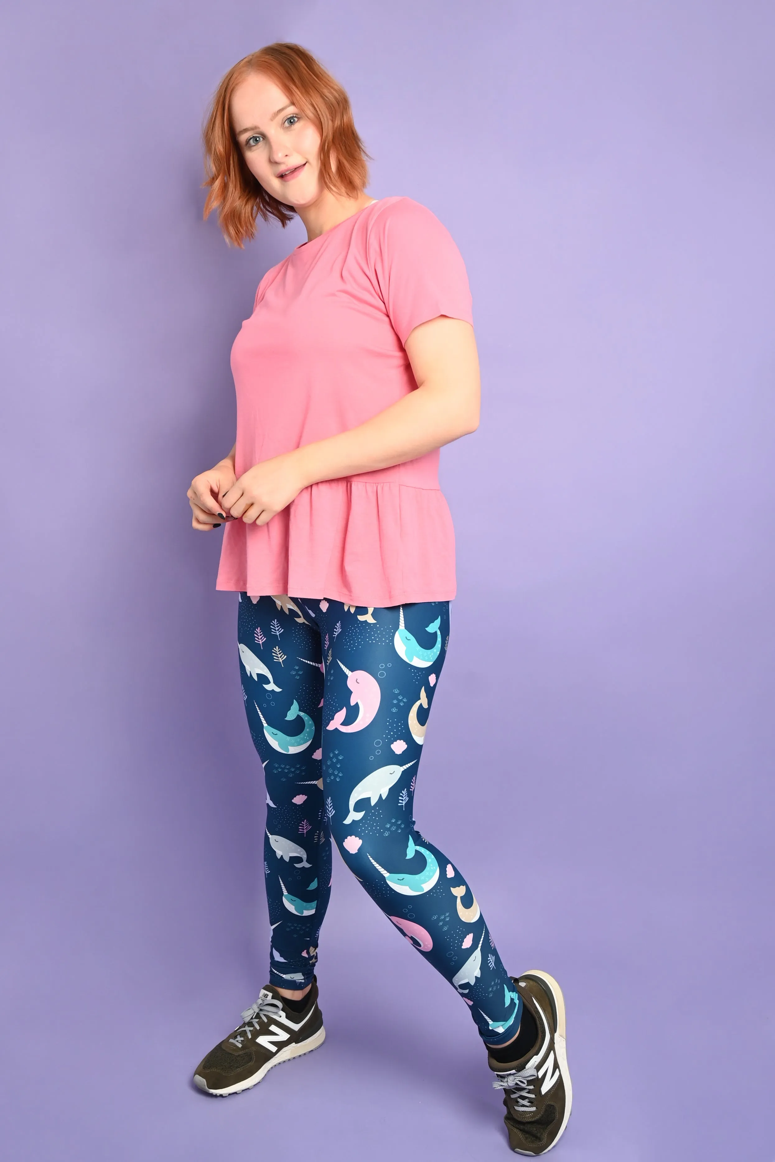 Narwhals Women's Activewear Leggings - Tall 33" inside leg