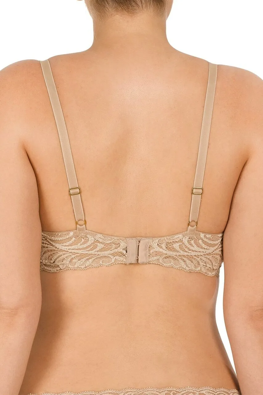 Natori: Feathers Contour Plunge Padded T-Shirt Bra - Cafe