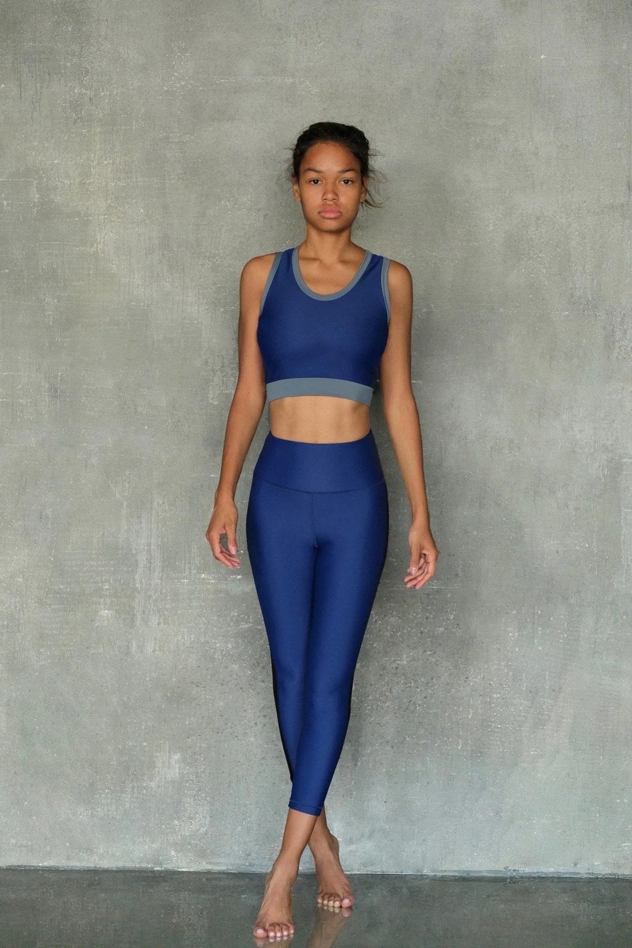Navy and Black Leggings 7/8