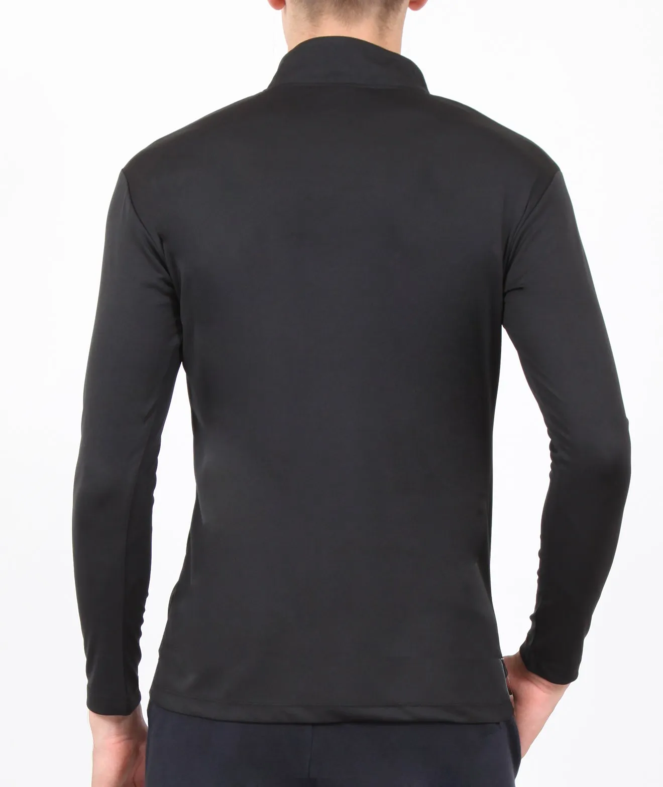 Navy Black Half Zipper