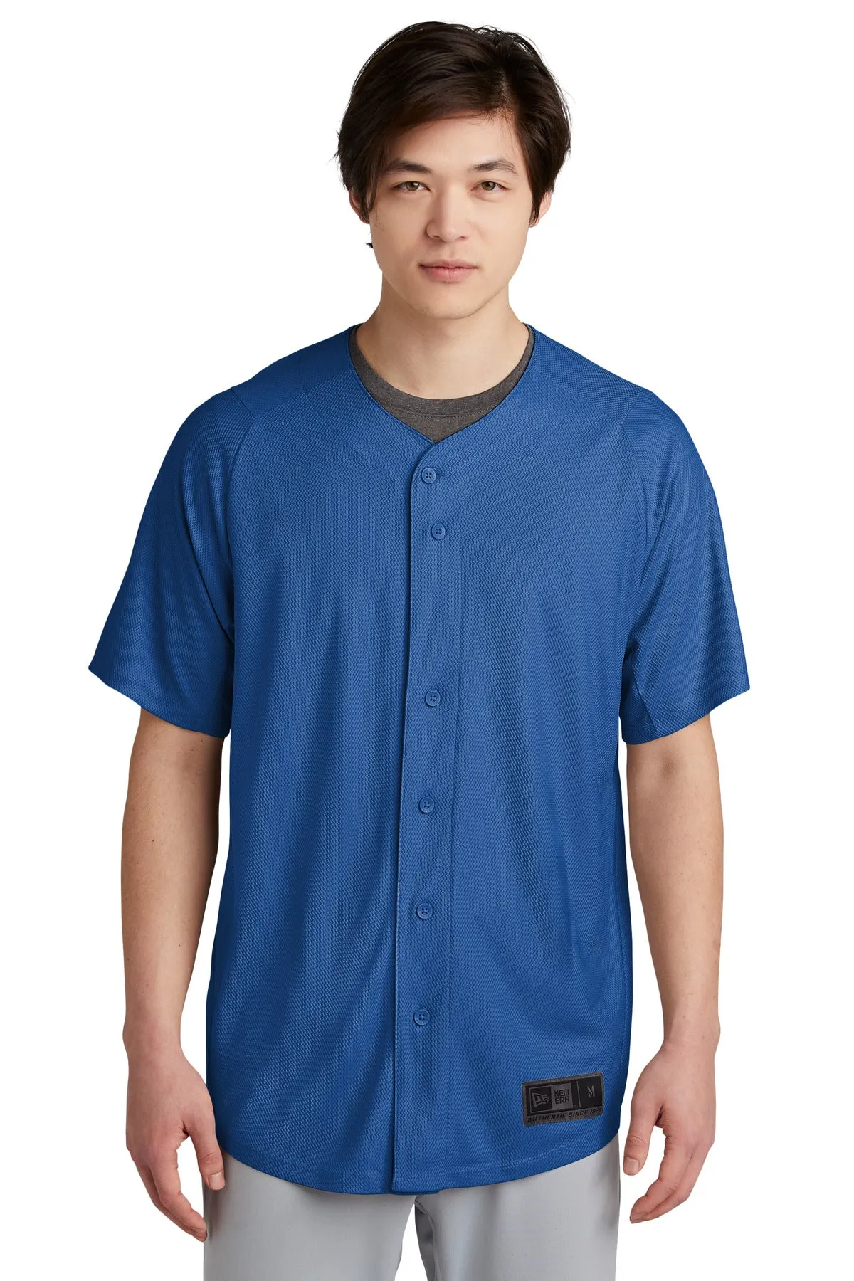 New Era  ®  Diamond Era Full-Button Jersey. NEA220 Plus Size