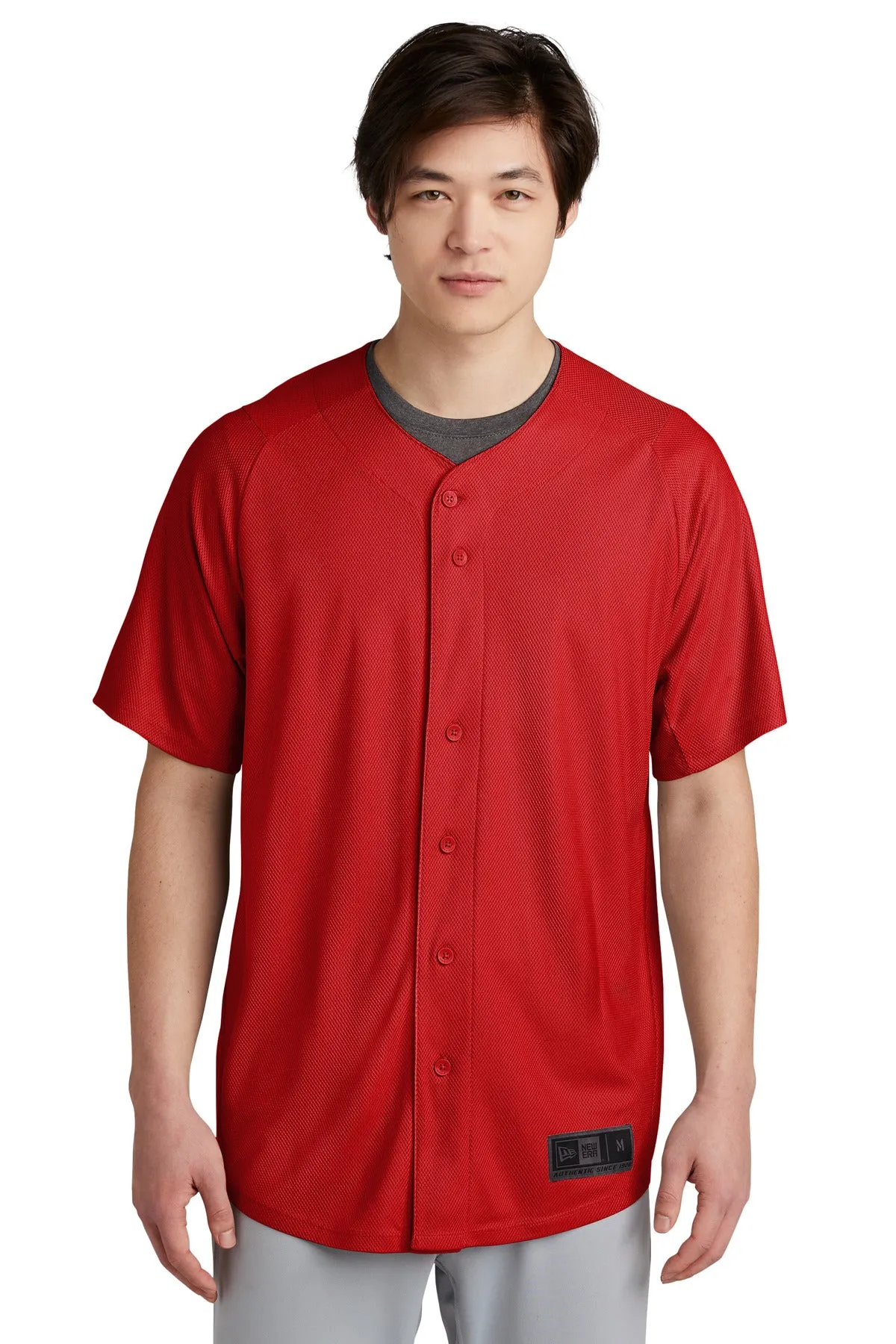 New Era  ®  Diamond Era Full-Button Jersey. NEA220 Plus Size