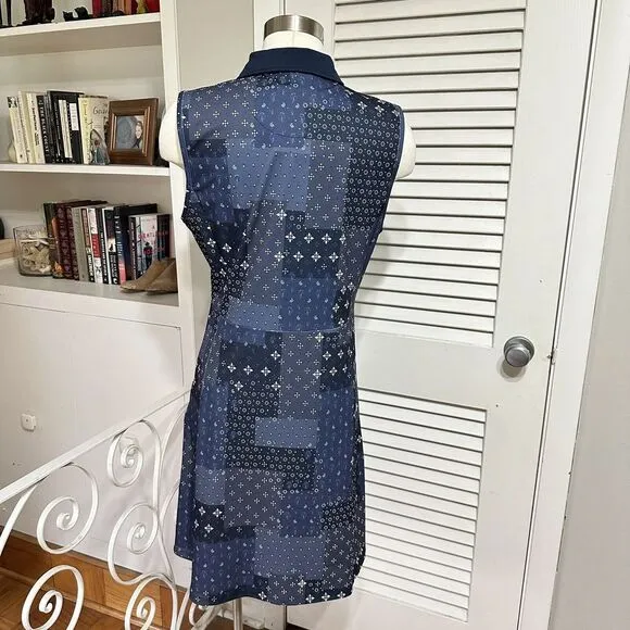 NEW G/Fore G4 Boro Women's Patchwork Golf Dress 10 Twilight Athletic Sport NWT‎