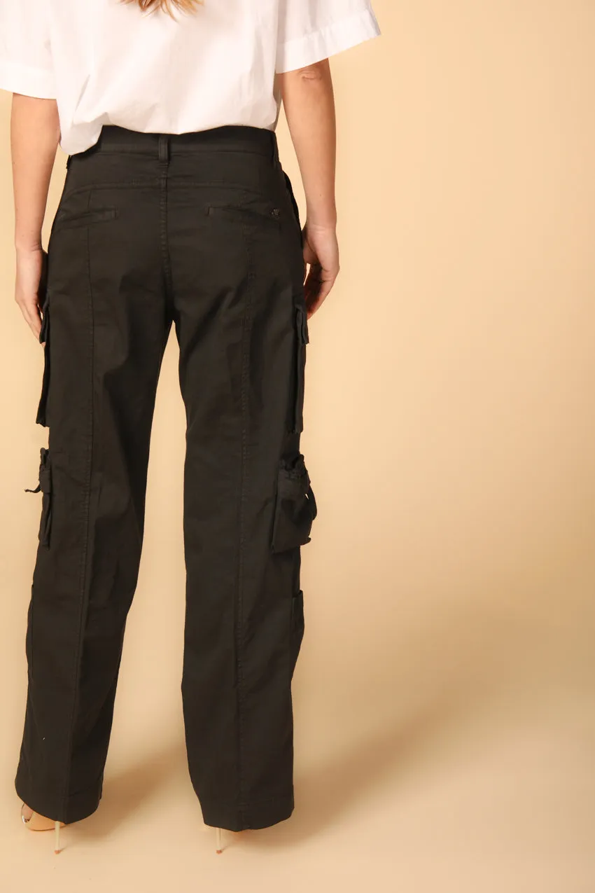 New Hunter women's cargo pants in gabardine relaxed fit