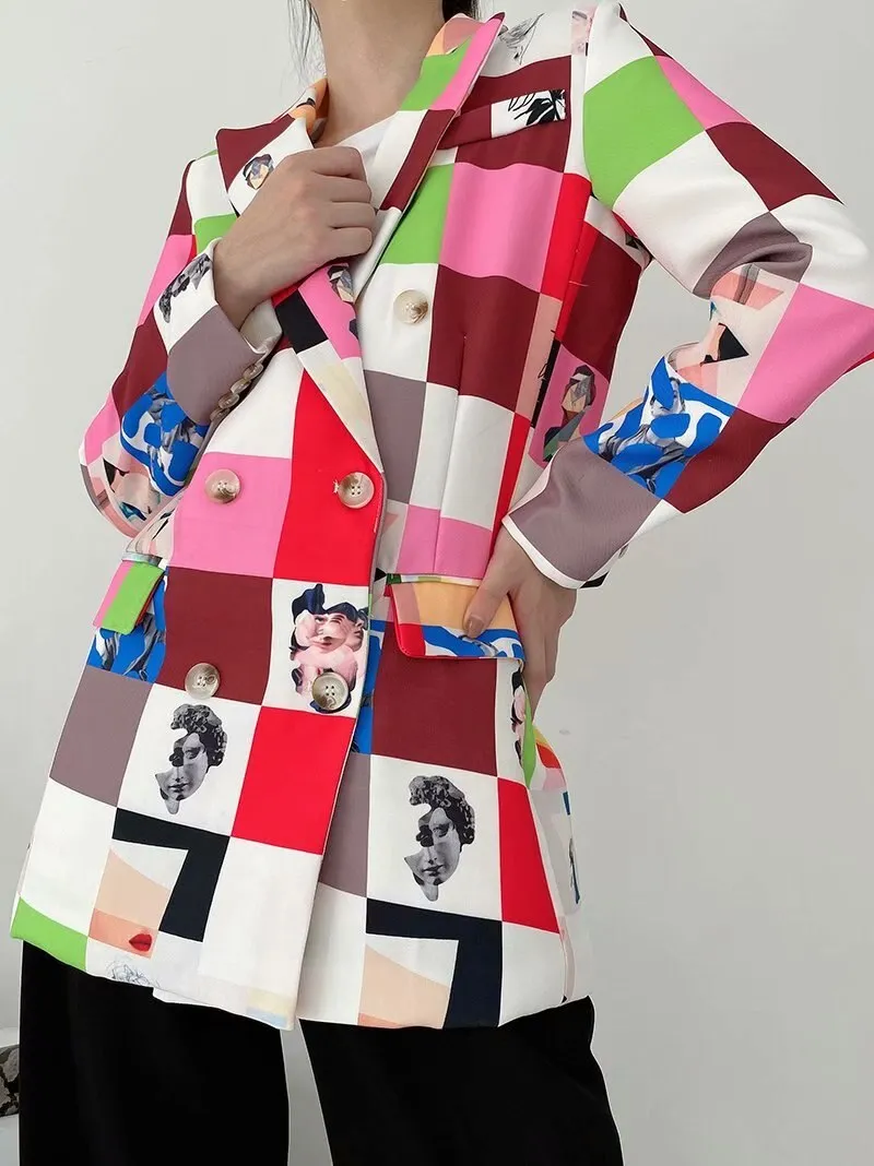 New Lapel Long Sleeve Loose Fit  Jacket