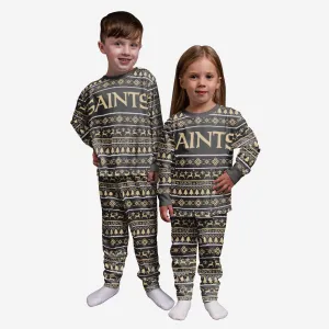 New Orleans Saints Toddler Family Holiday Pajamas