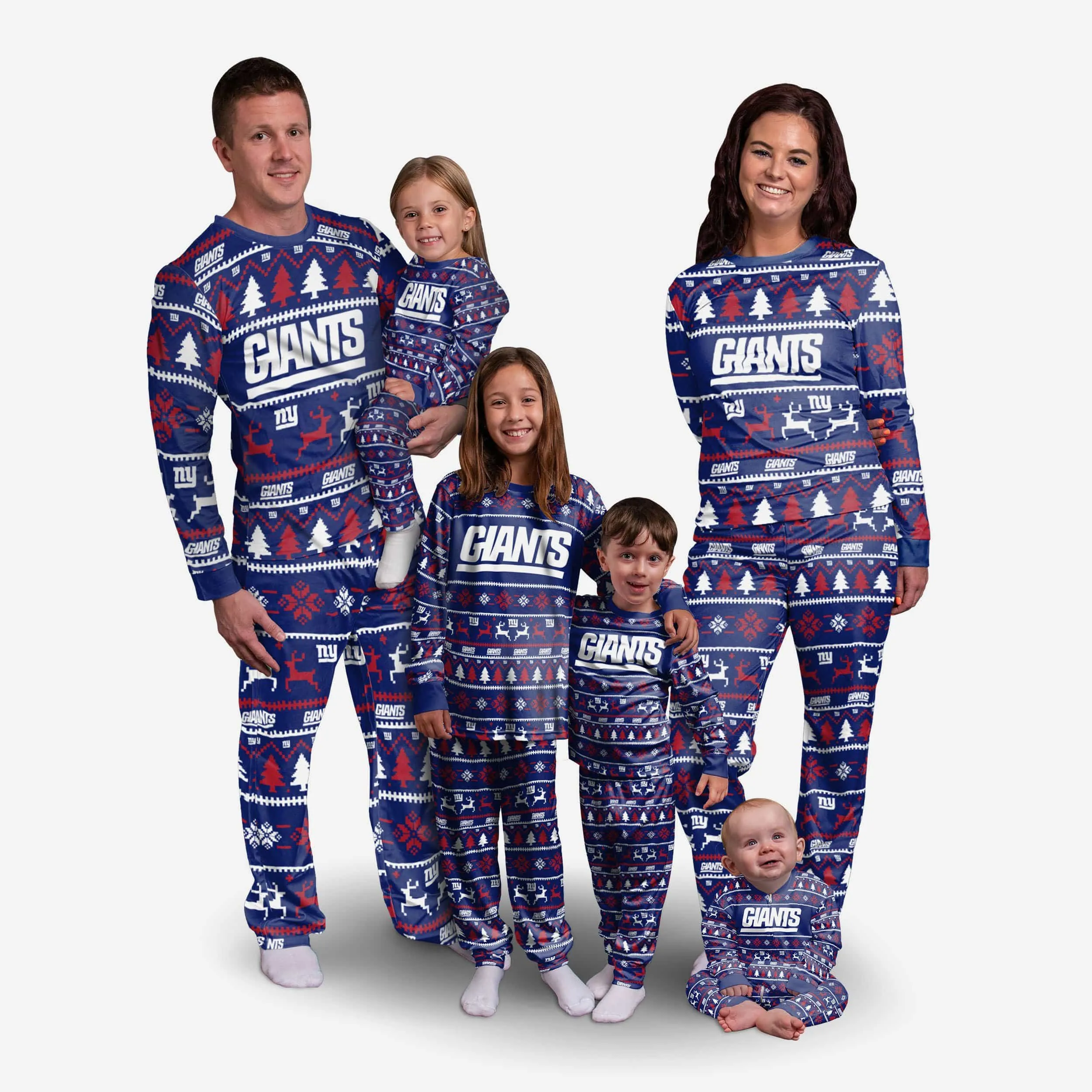 New York Giants Infant Family Holiday Pajamas