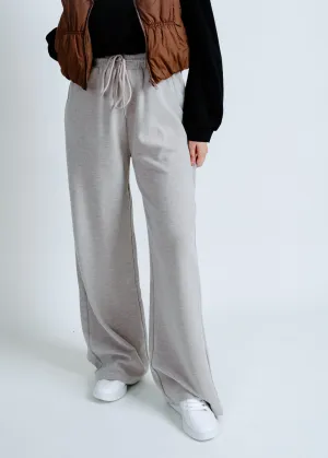Night In Wide Leg Pants - Tan