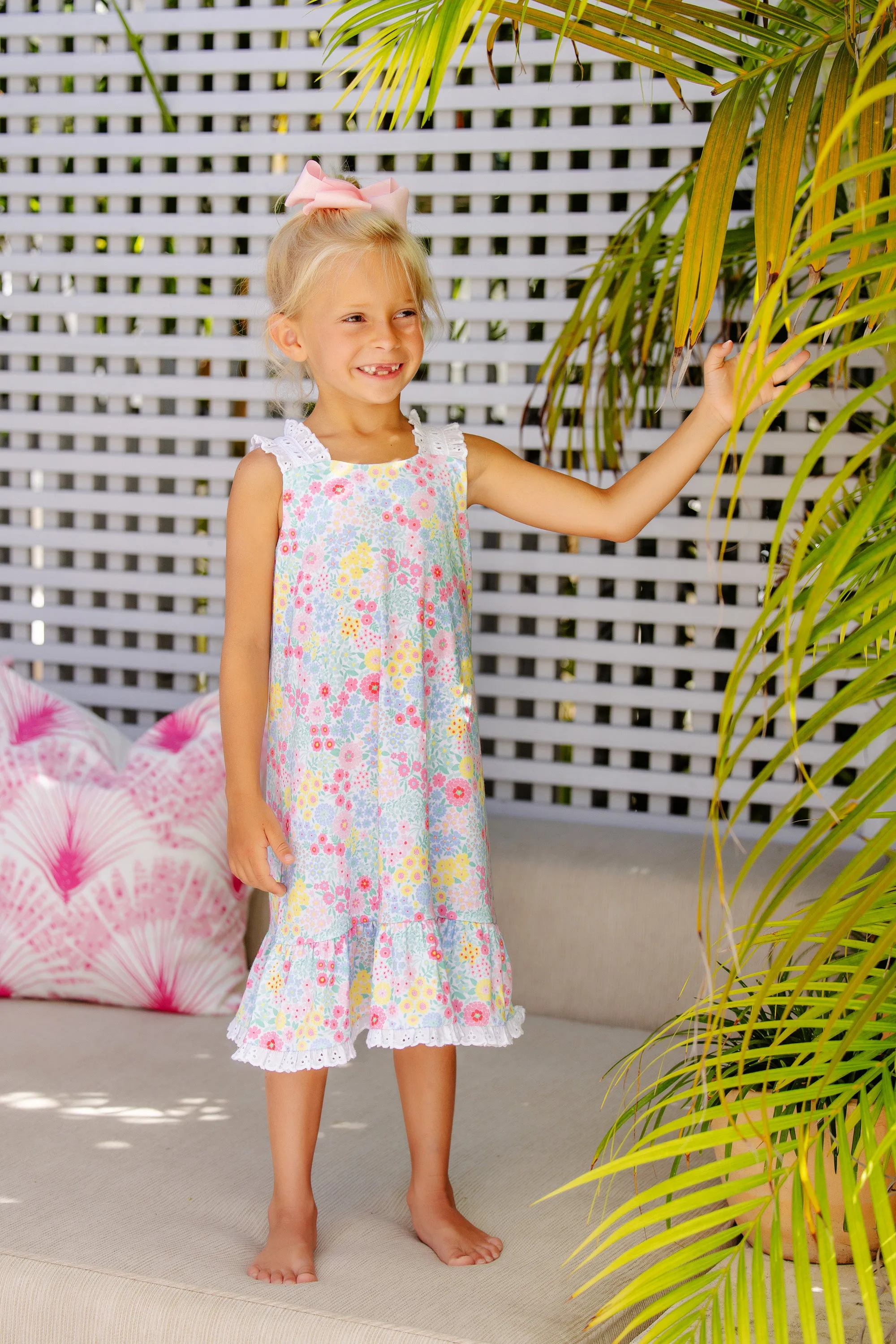 Nora's Nightgown - Merry Little Meadow with Worth Avenue White