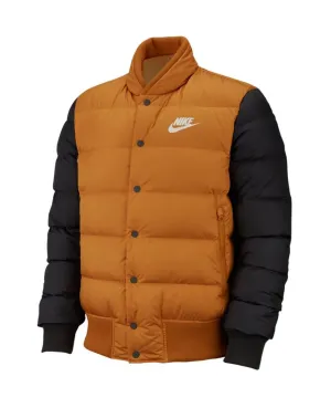 NSW Sportswear Down Fill Bomber Mens Gold Suede